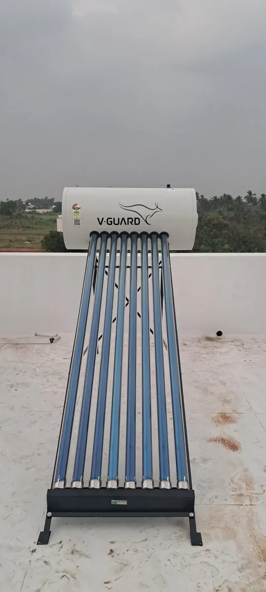 Solar water heater capacity guide Coimbatore