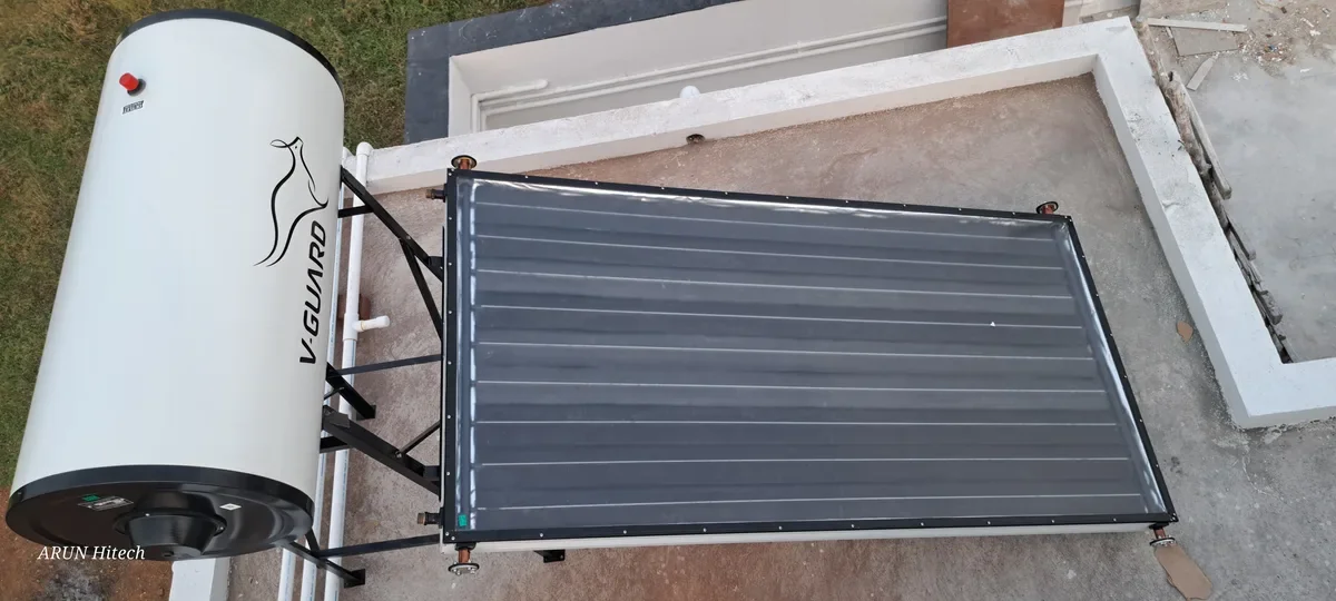V-Guard 100 LPD FPC PR-GL solar water heater Coimbatore Arun Hitech dealer