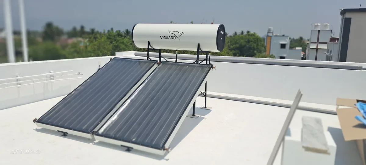 V-Guard 200 LPD solar water heater price Coimbatore 2026 FPC PR-GL