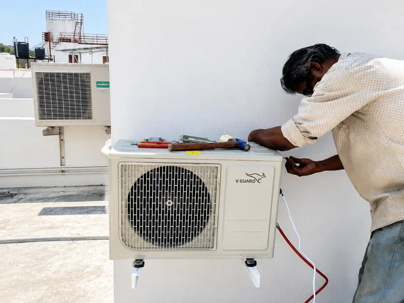 V-Guard 300 liter air source heat pump water heater Coimbatore Tamil Nadu — Arun Hitech