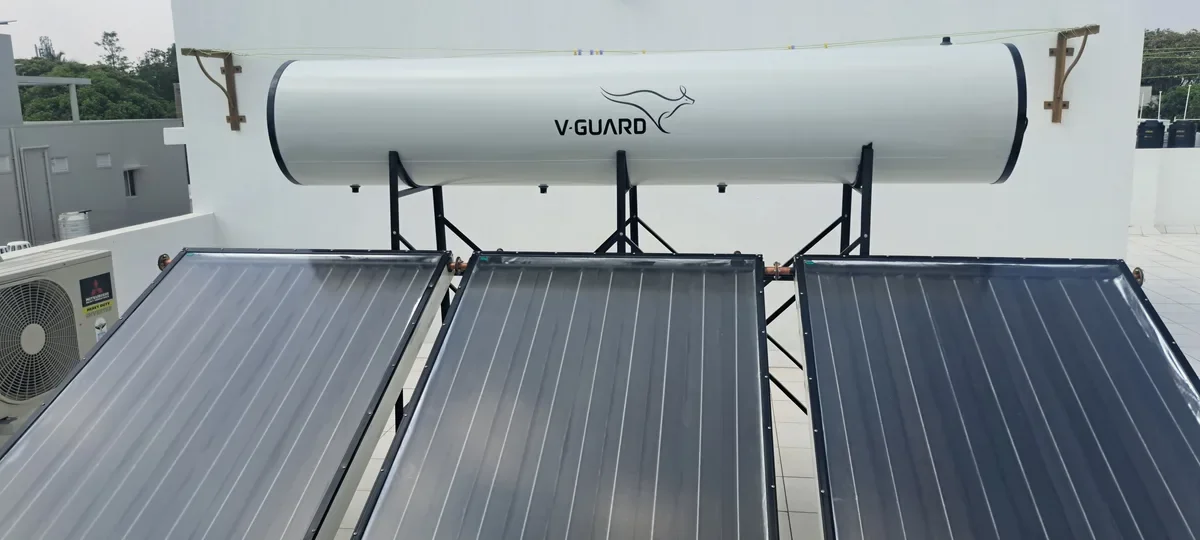V-Guard 300 litre FPC PR-GL solar water heater Tamil Nadu best price