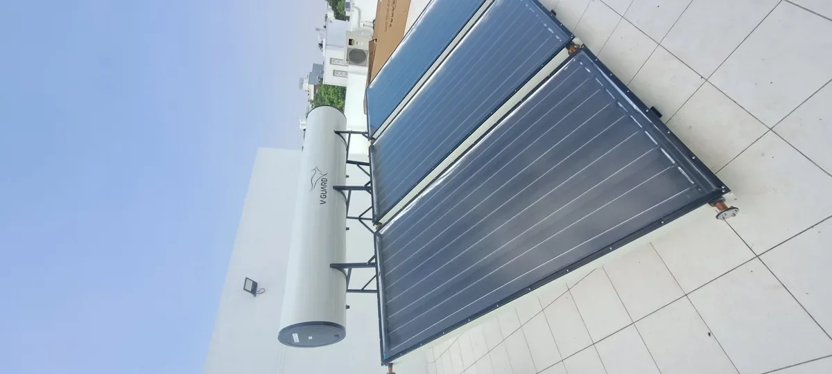 V-Guard 300 LPD flat plate collector solar heater Coimbatore Tamil Nadu
