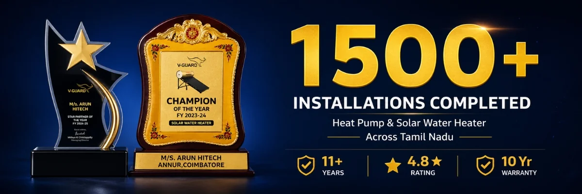 V-Guard Champion of the Year 2023-2025 Arun Hitech authorized dealer Coimbatore