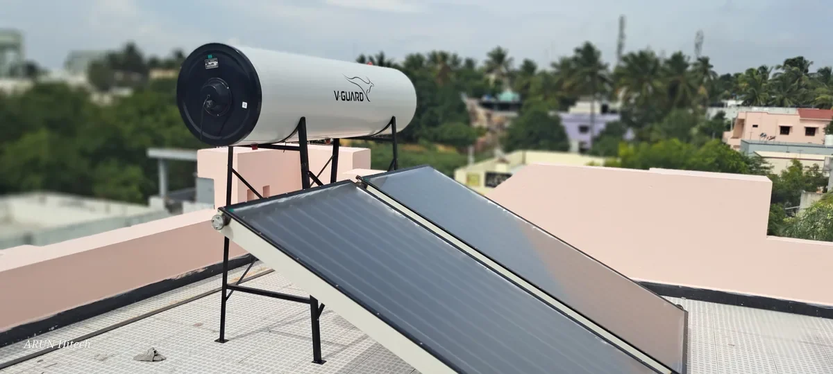 V-Guard advanced FPC solar heating system Coimbatore Tamil Nadu