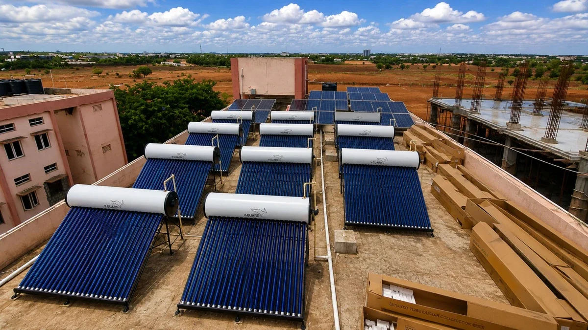 Best price 500 liter solar water heater Coimbatore — Arun Hitech dealer