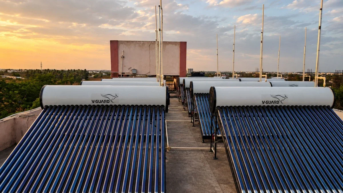 Factory solar hot water system Coimbatore Tamil Nadu — Arun Hitech dealer