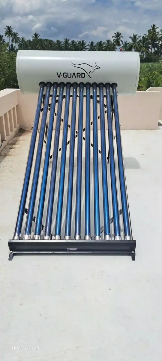 V-Guard solar water heater installation Valparai Tamil Nadu by Arun Hitech