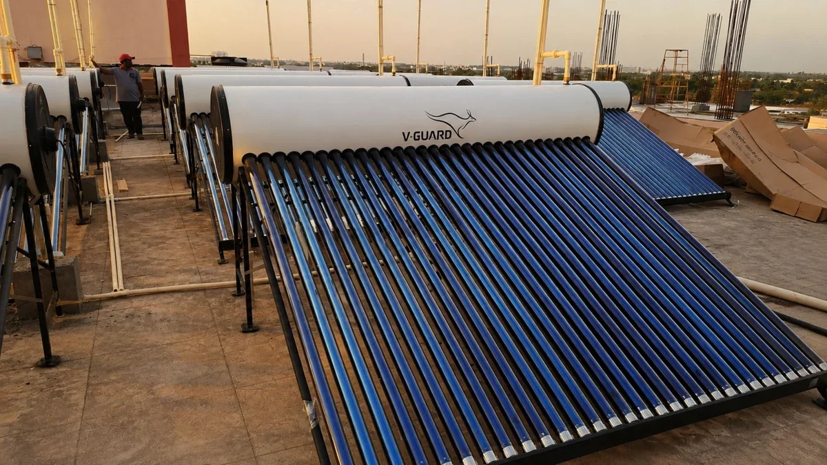 Heavy duty 500L solar water heater college Coimbatore — Arun Hitech dealer