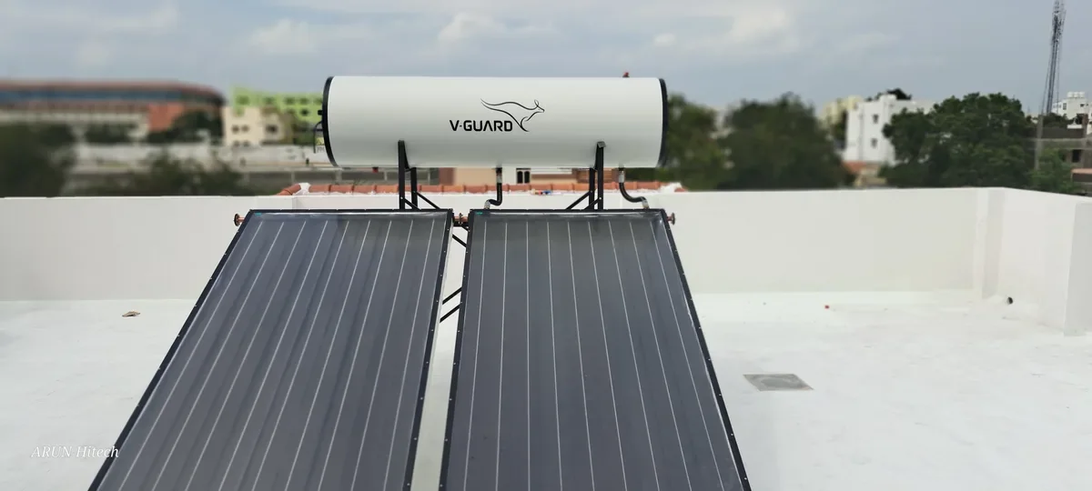 V-Guard solar water heater supplier Tiruppur Tamil Nadu Arun Hitech authorized dealer