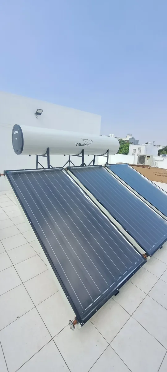 V-Guard solar water heater installation Vilankurichi Tamil Nadu by Arun Hitech