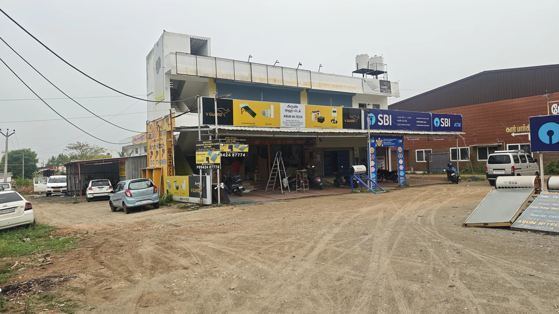 Solar water heater shop open Coimbatore Sathy Road Tamil Nadu — Arun Hitech Kariyampalayam Coimbatore 641653