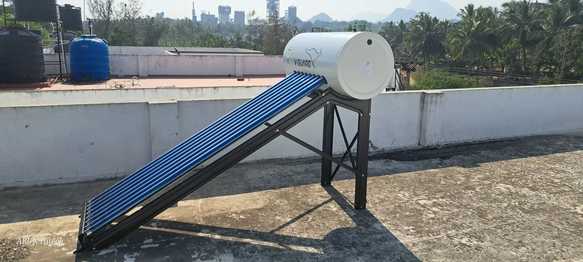 V-Guard TRU HOT 100 PRO solar hot water system maintenance Coimbatore Tamil Nadu — Arun Hitech