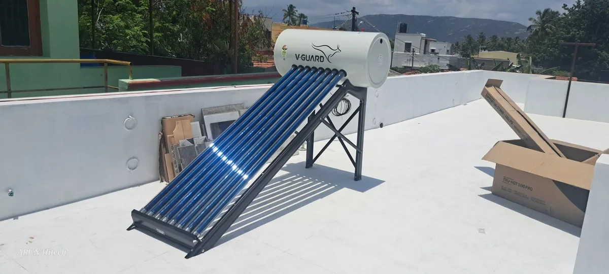 V-Guard TRU HOT 100 PRO solar water heating solution Coimbatore Tamil Nadu