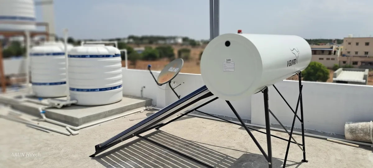 V-Guard TRU HOT 200 PRO commercial solar water heater Coimbatore industry
