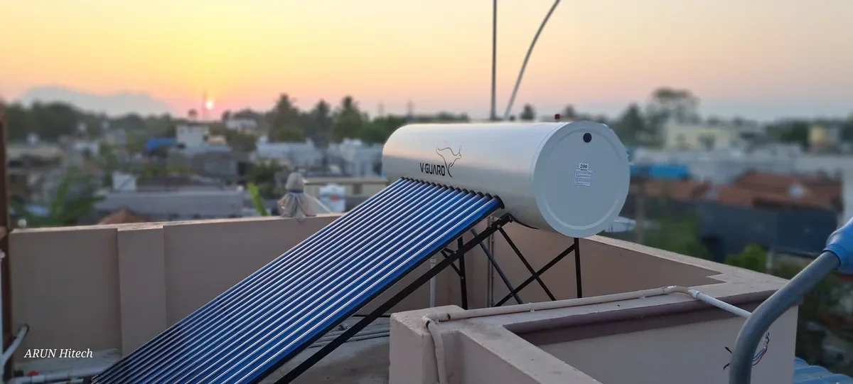 V-Guard TRU HOT 200 PRO energy efficient solar water heater Coimbatore