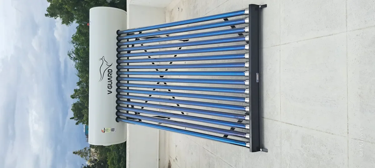 V-Guard TRU HOT 200 PRO rooftop solar water heater installation Coimbatore