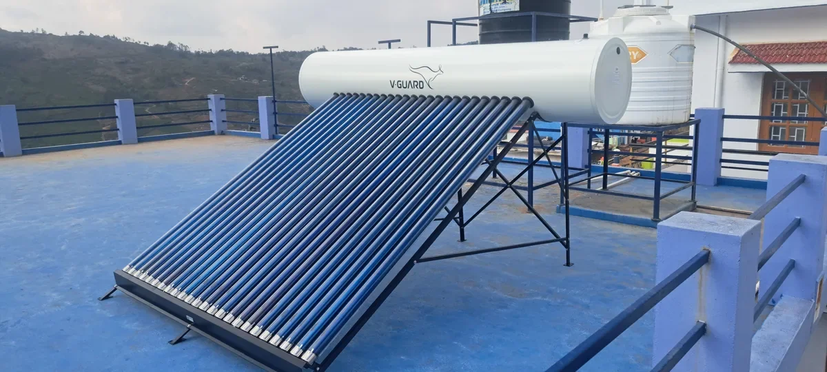 V-Guard TRU HOT 300 PRO solar water heater for hospital Coimbatore Tamil Nadu