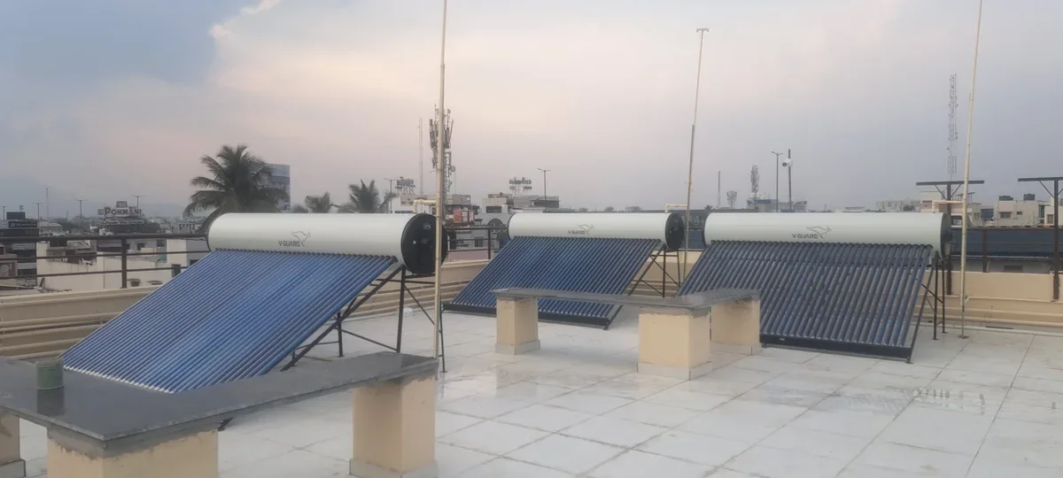 V-Guard TRU HOT 500 solar water heater maintenance service Coimbatore