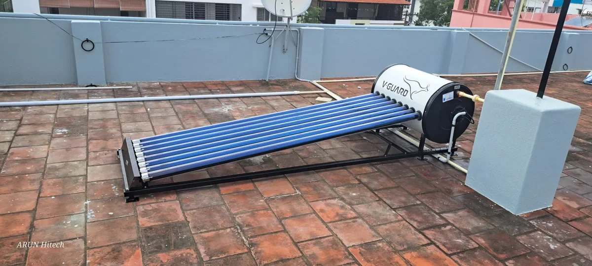 V-Guard TRU HOT 100 DAF centralized solar heating Ooty resort Tamil Nadu