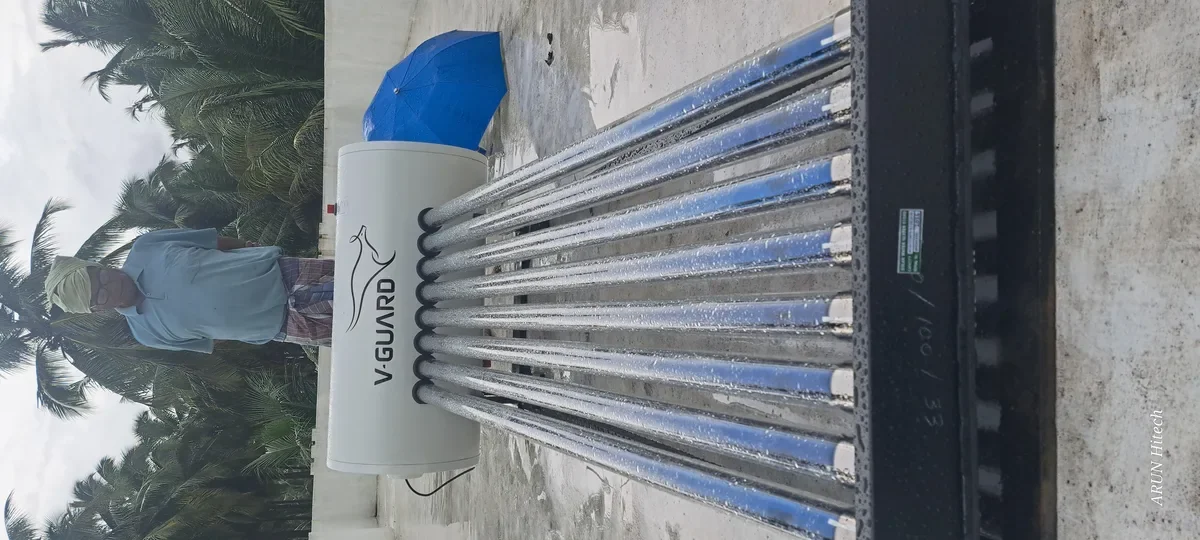 V-Guard TRU HOT 100 DAF low maintenance anti-freeze solar heater Tamil Nadu