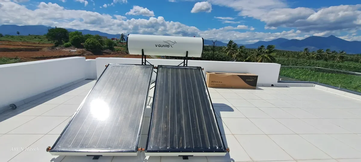 V-Guard 200L solar water heater Perundurai Erode Tamil Nadu — Arun Hitech dealer