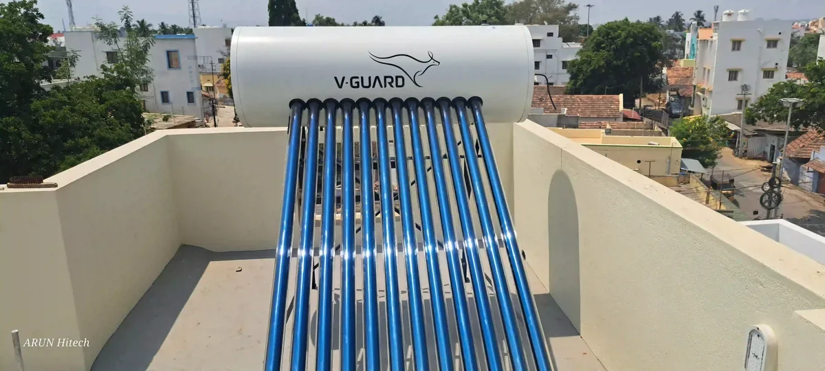 V-Guard TRU HOT 150L water heater installed Coimbatore